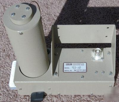 Ludlum model 43-10 alpha radiation tray counter