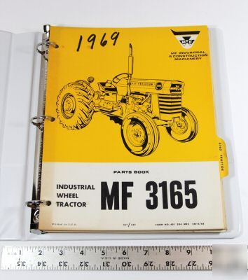 Massey ferguson parts book - industrial tractor mf 3165