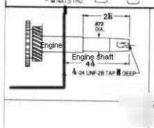 New 12KW generator, for tapered shaft engine