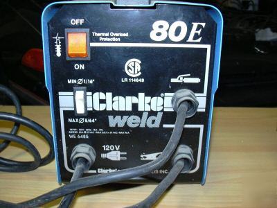 Clark 80 amp 120 volt arc welder