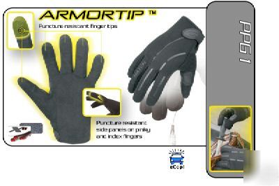 Hatch armortip puncture protective search gloves sm