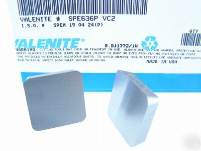 New 100 valenite spe 636 grade VC2 carbide inserts I960