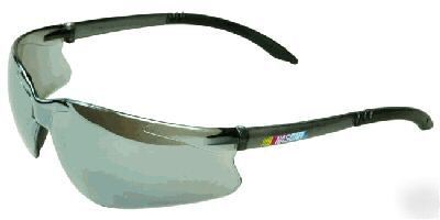 6 silver mirror encon nascar gt sun & safety glasses