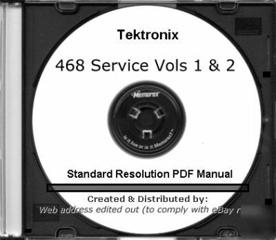 Tek tektronix 468 service manual set (vols 1 and 2)