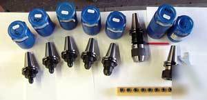 18 pcs. bison bt 40 cnc tooling kit - 