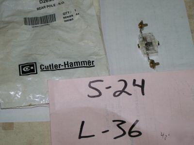 4 pcs cutler-hammer rear pole n.o. series A3 p/n D26MPR