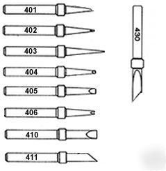 415TIPKIT 9PC nichrome soldering tip set