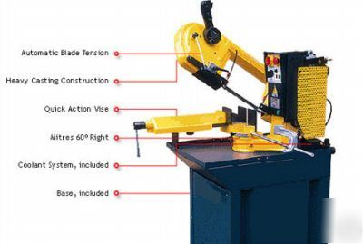 Kama ev 97 semi automatic mitering head band saw