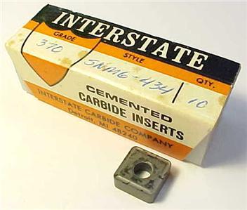 Lot of 10 interstate carbide inserts snmg 434 square