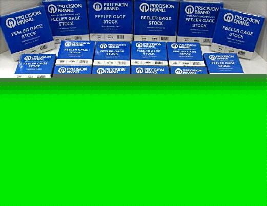 Precision 25' feeler gage stock 18 rolls .001