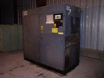 75 hp atlas-copco mdl GA55 air compressor 340 cfm dryer