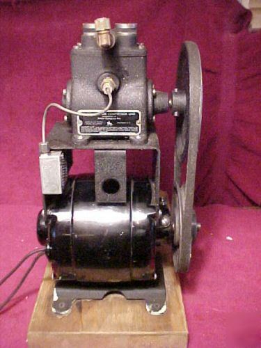 1930's ritter dentist air compressor bodine motor nice 