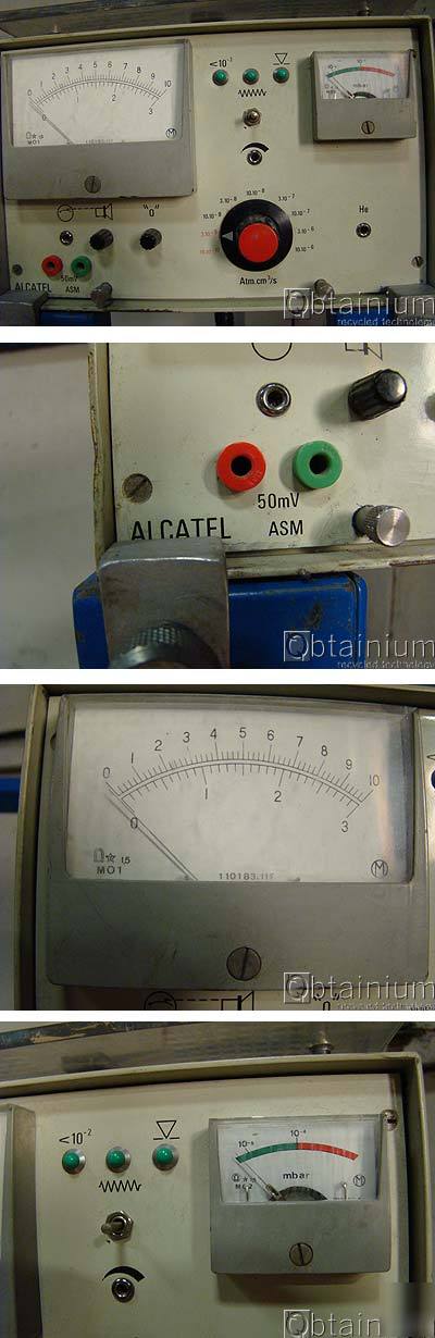 Alcatel asm-10 helium leak detector pfeiffer TCP300