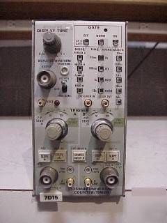 Tektronix #7D15 225MHZ universal counter/timer