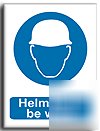 Helmets to be worn sign-s. rigid-300X400MM(ma-030-rm)