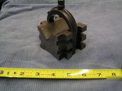 L.s. starrett #568 v-block and clamp q-547