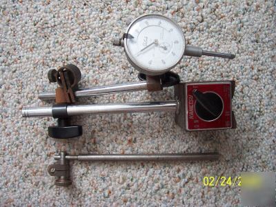 Dial bore gauge, teclock and kanetsu magnetic base 