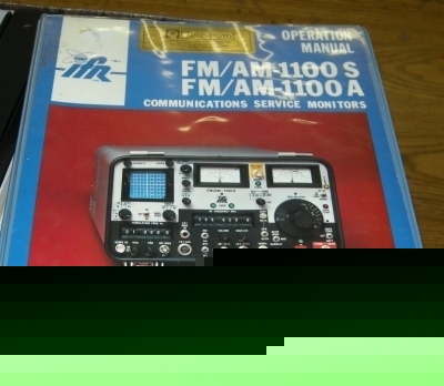 Ifr fm/am-1100S / a service monitor operation manual
