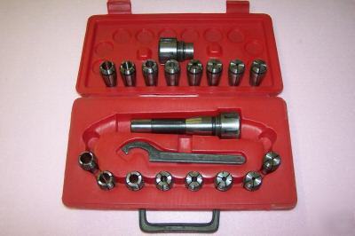 R-8 collet holder & collet set, plus a 2ND set.