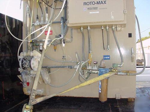 Roto-max/roto-finish centrifugal deburring mach 2 cu/ft