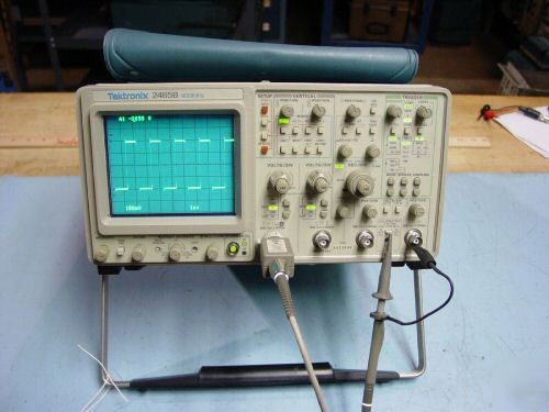 Tektronix 2465B oscilloscope 400MHZ w/ P6137 