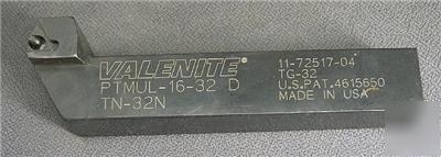 Valenite ptmul 16-32 lh indexable toolholder boring bar