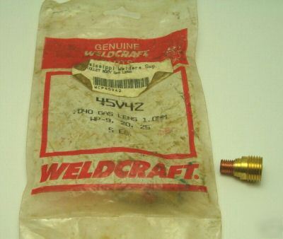 Weldcraft 45V42 .040 gas lens qty =3