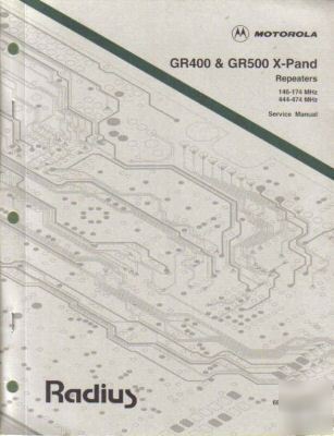 Motorola manual radius GR400 & GR500 x-pand repeaters