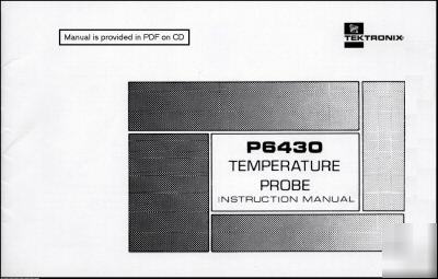 Tek P6430 probe instruction manual 070-1793-00