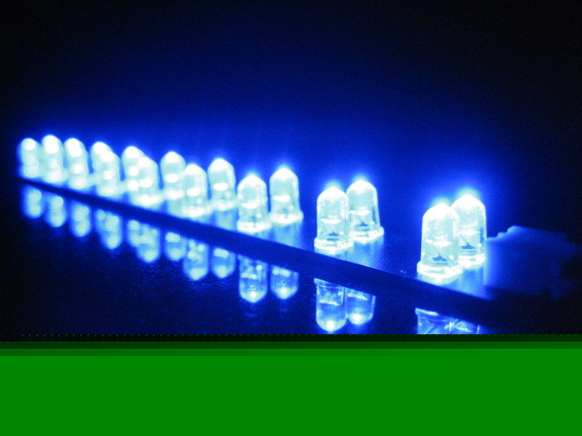 F s/h 5PCS 180MM rigid led strip w/18PCS blue leds