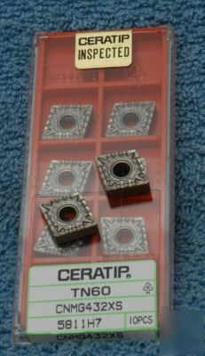 Ceratip cnmg 432XS TN60 ceremet milling inserts