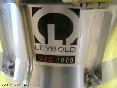 Leybold turbomolecular turbopump mag 1000 ct