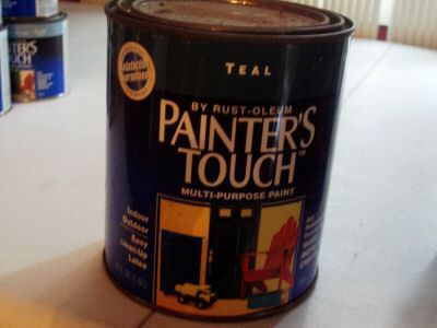 New 1QT painters touch rustoleum paint teal gloss 1930 