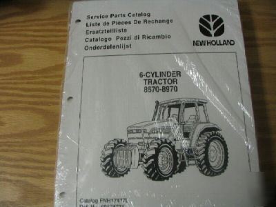 New holland 8670 8970 tractor parts catalog manual new