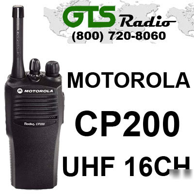 New motorola CP200 uhf 16 channel 4 watt cp 200