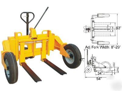 New rough terrain pallet jack truck heavy duty