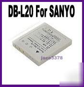 Battery for sanyo db-L20 xacti dsc-J4 vpc-C5 dmx-C1 