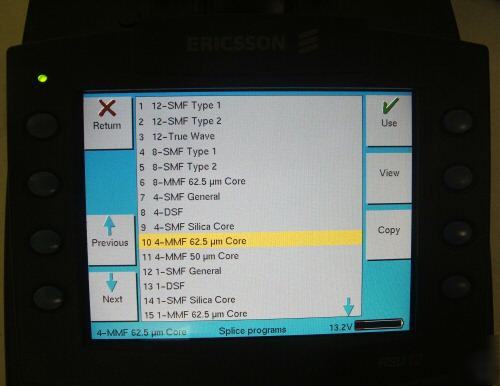 Ericsson rsu-12 ribbon fiber optic fusion splicer RSU12