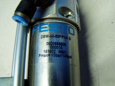 Festo pneumatic cylinder m/n: dsw-40-80-ppva b