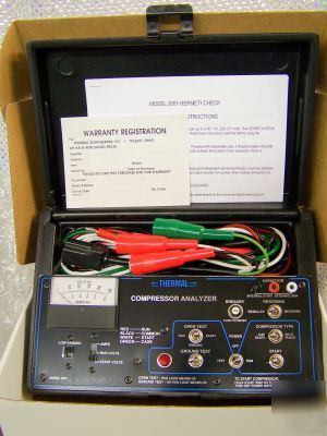 Compressor hermetic analyzer thermal model 2001