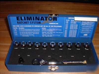 New socket set, armstrong 3/8 dr. eliminator metric 