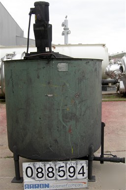 Used: perry tank, 500 gallon, 304 stainless steel, vert