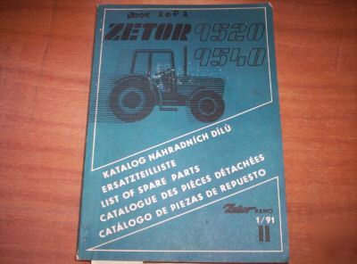 Zetor 9520 & 9540 tractor parts catalogue (book 2/2)