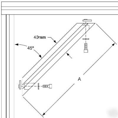 8020 aluminum 45 degree support 40 s 40-2562 n