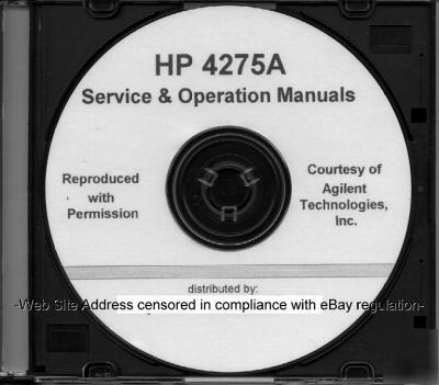 Agilent hp 4275A service manual