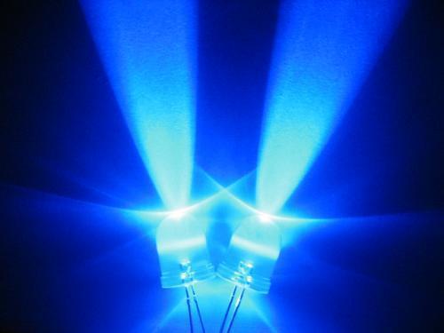 New 55 degree 50PCS 10MM ultrabright blue led 20,000MCD