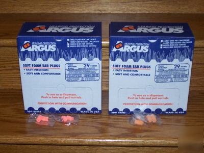 Soft foam ear plugs polyurethane earplugs box 200 pair