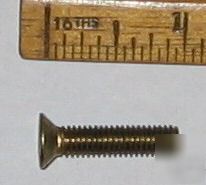 Screws, 0 ba, 1â€, countersunk, slotted, brass (10)