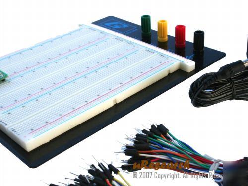 Solderless breadboard 2590 pts 5V regulator adapter kit