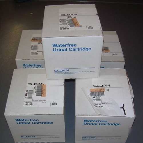 Lot of 5 sloan WES150 waterfree urinal cartridge kit